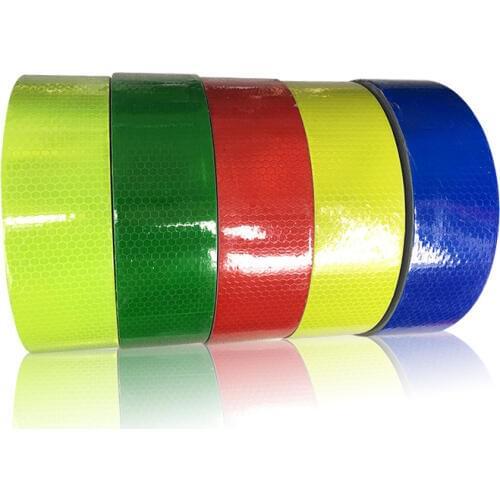 5cm* 45m trucks yearly check reflective sticker honeycomb lattice reflective self-adhesive PVC materials