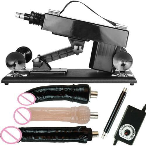 FREDORCH Sex Machine for Women With Big Black Dildo Automatic Female Masturbation Pumping Gun 3XLR Love Machines Sex Toy