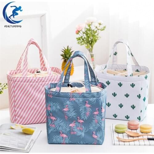 Camping Picnic Bag Fresh Insulation Cold Bales Thermal Oxford Lunch Bag Flamingo Waterproof Leisure Bag Outdoor Cooler Storage