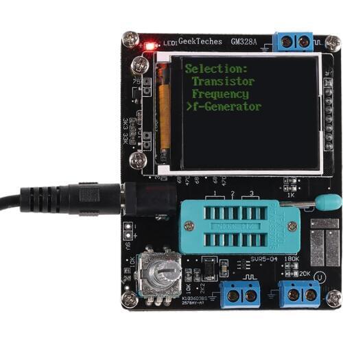 LCD GM328A Transistor Tester Diode Capacitance ESR Voltage Frequency Meter PWM Square Wave Signal Generator SMT Soldering