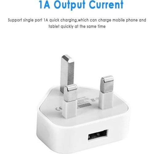 Universal 1/2/3-Port USB UK Plug 3 Pin Wall Charger Adapter with 1/2/3 USB Ports Travel Charger Charging for Samsung S9 Phone X