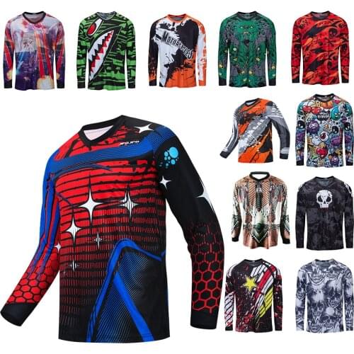 Moto Bicycle Jersey Long Sleeve Cycling Enduro Mtb Shirt Downhill T-shirt Camiseta Motocross Mx Mountain Bike Clothing Mtb