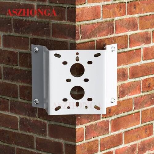 ASZHONGA External Corner Mounting Bracket For 4.5/7 Inch CCTV Outdoor Indoor PTZ Dome Security IP Camera