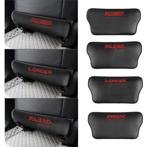 1pcs Universal Car Back Protector Cover Seat Back Anti-Kick Cushion Pad for Mitsubishi ASX Lancer Pajero Ralliart Accessories