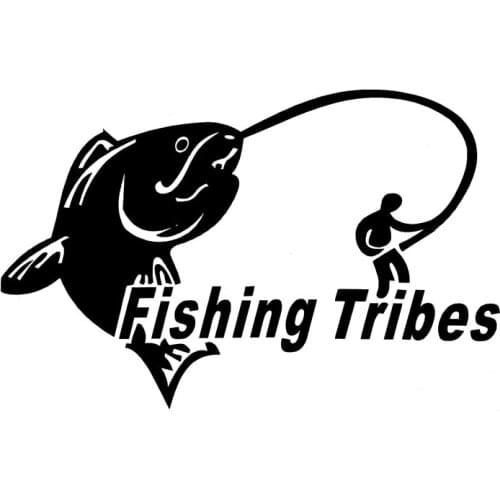 13.6cm*8.7cm Hooked Bass Catfish Flying Fish Car Sticker Car Styling S4-0736