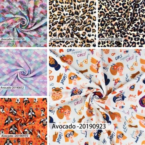 50*150cm Hot Colorful Leopard Cartoon Pattern Printed Polyster Cotton Liverpool Bullet Fabric for DIY for Handmade By Yards