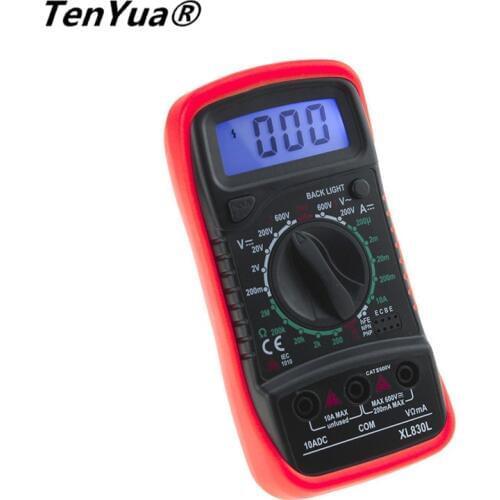 TenYua LCD Digital Multimeter Current Voltage Resistance Transistor hFE Multimetro Multitester Medidor Dijital multimetre