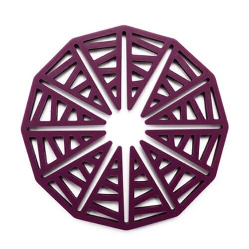 Home Silicone Insulation Mat Tableware bowl mat Heat-insulated Cup Hexagon Mats Pad