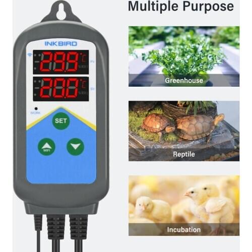 Inkbird ITC-306T-WIFI (Heating Only) 24 Hours Cycle Timer Thermostat Accurate Heating Temperature Controller for Incubation