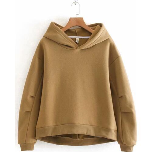 Xiaolu 55-6097 loose pleated Hoodie худи толстовка hoodies sweatshirt women ropa mujer sudadera