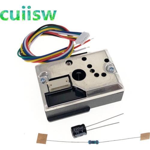 GP2Y1014AU0F Compact Optical Dust Sensor Compatible GP2Y1010AU0F GP2Y1010AUOF Smoke Particle Sensor With Cable