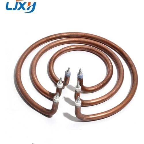 LJXH A Set Pipe Electric Wok Heating Pot Tube with Iron Electroplated Copper Anti-rust Accessories Circle Dry Burning Round