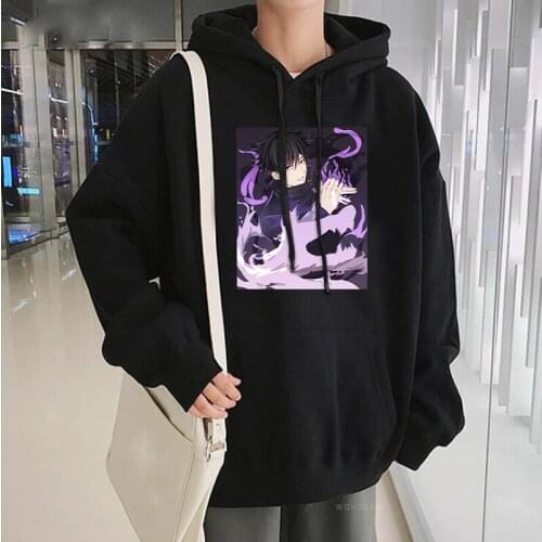 Anime Jujutsu Kaisen Fushiguro Megumi Hooded Mens Harajuku Sweatshirts Funny Cartoon Fashion Winter Oversize Unisex Hoodies Male