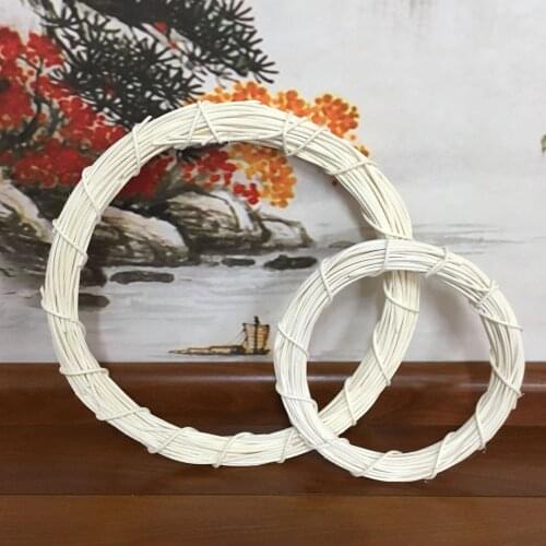 Natural Grapevine Wreathes Vine Branch Wreath Christmas Rattan Wreath Garland Decoration for DIY Christmas Craft Wedding Decors