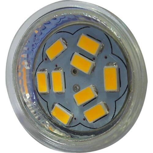 New 4W GU4(MR11) LED Spotlight MR11 9 SMD 5730 430 lm DC 12V, Warm White