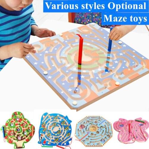 Montessori Educational Wooden Toys for Baby kids 1 2 3 4 5 years Board Table Games Girls Boys Gifts