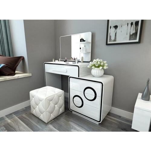 Online celebrity dressing table bedroom modern simple luxury dressing table storage cabinet integrated telescopic dressing table