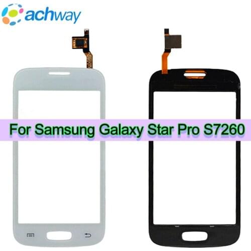 Original 4.0" For Samsung Galaxy Star Pro S7260 S7262 Touch Screen Digitizer Sensor Outer Glass Lens Panel 3m glue Free
