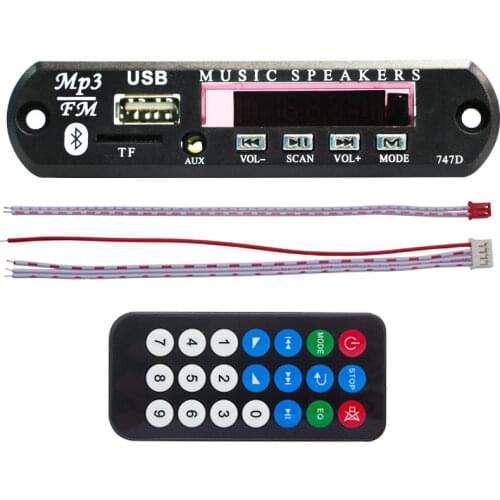 12V MP3 M515 Bluetooth Decoder Board MP3 Decoder Module Multi Format Audio Decoder Board USB TF Radio for Car Accessories