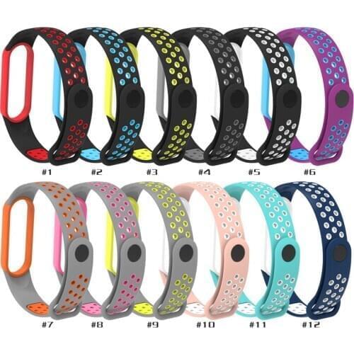 Silicone Strap for Xiaomi Mi Band 5 Strap Replaceable on Mi Band5 Band5 Breathable Bracelet on xiaomi Mi Band 5 Strap