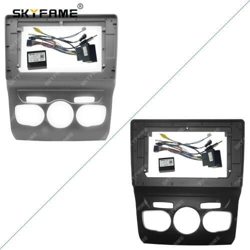 SKYFAME Car Frame Cable Canbus For Citroen C4 C4L 2013 - 2017 Android Big Screen Dask Kit Fascia Frame