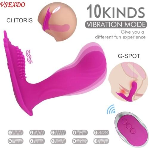 VSEXDO Wearable Crown Dildo Vibrator Adult Sex Toy for Women G-Spot Clitoris Stimulator Wireless Remote Control Vibrator Panties