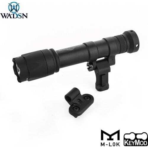 WADSN Tactical M640C Scout Light Pro Hunting Rifle M600 Flashlight Airsoft Weapon Light 340 Lumens with M-LOK Keymod Rail Mount
