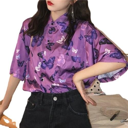 2021 Oversized Spring Fall Women Blouse Turn-Down Collar Ethnic Printed Casual Loose Female Blusas Vintage Elegant Shirt