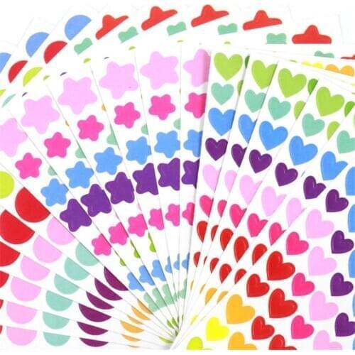 1000Pcs/Circle Stickers Doodling Travel DIY Sticker Car Motorcycle Luggage Laptop Bike Scooter Toys
