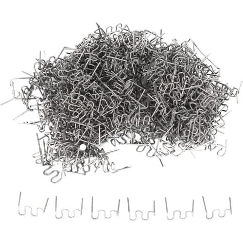 1000Pcs Staples for Hot Stapler Plastic Repair Wave Staples Bumper Bodywork Repairs 0.8mm S Wave Staples