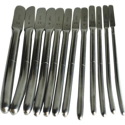 12pcs/ Kit DILATOR Set Uterine Urethral Diagnostic Surgical Sounds
