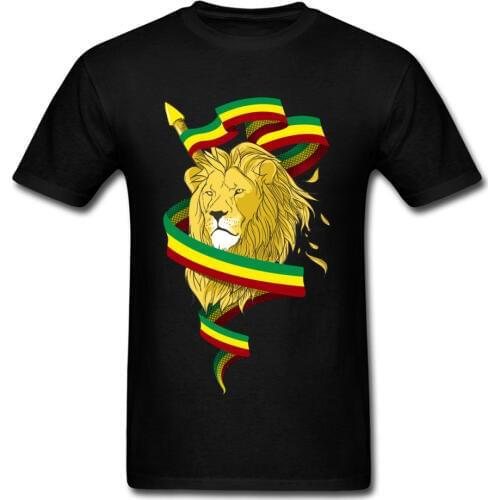 2018 Men T-shirts Reggae Lion Zion T Shirt Hip Hop Tshirt Europe Clothing Brand New Summer Tops & Tees Hipster Clothes Cool