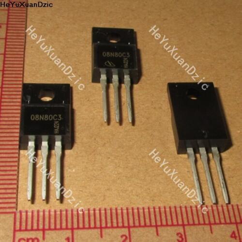 5Pcs/Lot SPA08N80C3 08N80C3 TO-220F MOSFET N-CH 800V 8A TO220FP New Original Product