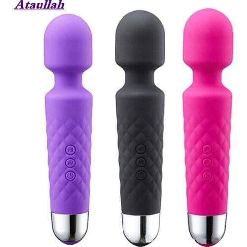Ataullah Sex Toys AV Vibrator Realistic Dildo Mini Vibrator Erotic G Spot Magic Wand Vibrators Lesbian Masturbator ST032
