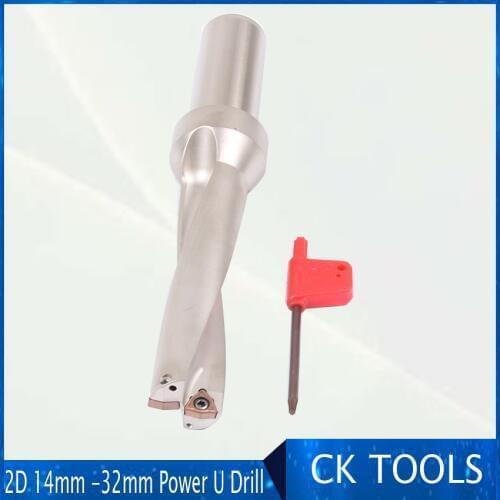 Free delievery ZD02 14mm -32mm WC Drill Type For 2D U Drilling Shallow Hole indexable insert drills indexable insert drills