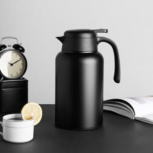 2L Stainless Steel Water Bottle Thermal Insulation Kettle Coffee Pot Tea Milk Cans Drinking Water Pot Home Office Bar Supplier