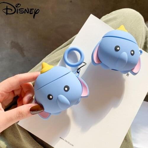 Disney Dumbo wireless earphone cover for iPhone airpods 1/2 girl earphone protective shell silicone Bluetooth-compatible