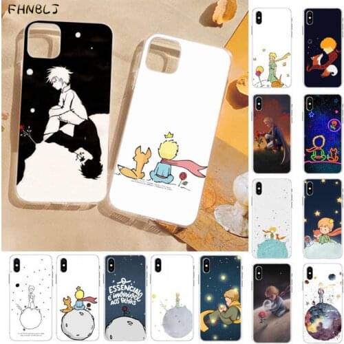 FHNBLJ Little Prince TPU black Phone Case Cover Hull For iphone 12pro max 8 7 6 6S Plus X 5S SE 2020 XR 11 pro XS MAX