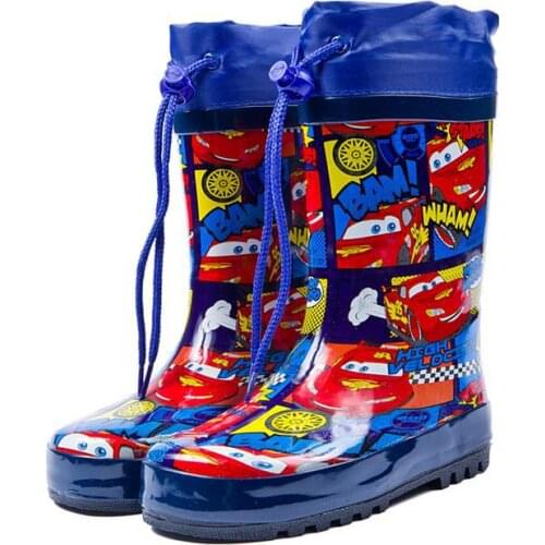Disney childrens fashion rain boots boys students non-slip rain boots rain boots kids baby water shoes lightning Mike Quinn