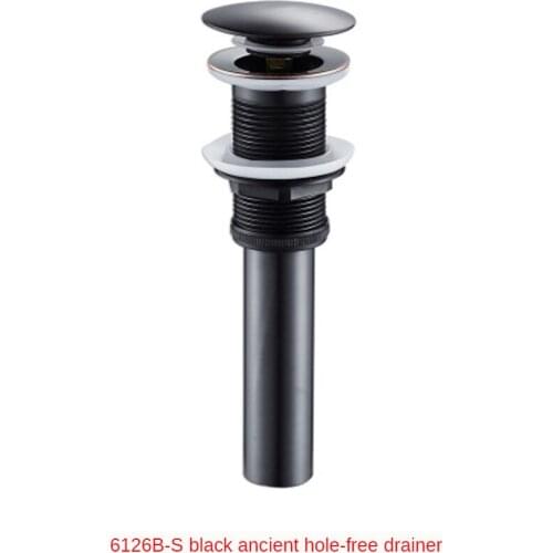 Bathroom basin deodorant drainer bathroom plumbing hardware accessories black copper drain