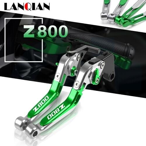 For Kawasaki Z800 Motorcycle Aluminum Adjustable Folding Extendable Brake Clutch Levers Z 800 2013 2014 2015 2016 2017 Parts
