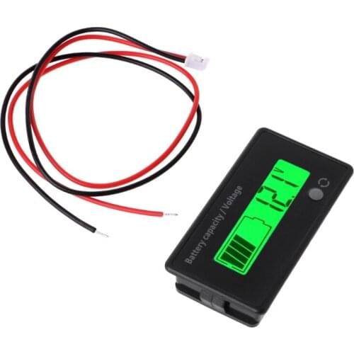 12V-84V Lead-acid Battery Capacity Indicator Voltage Meter Voltmeter LCD Monitor L4MB