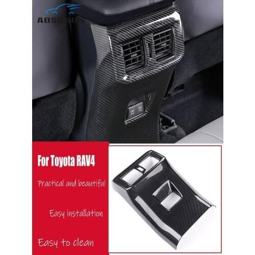 Interior Mouldings For Toyota RAV4 RAV 4 XA50 2019 2020 Car Accessories Rear exhaust vent anti-kick cove