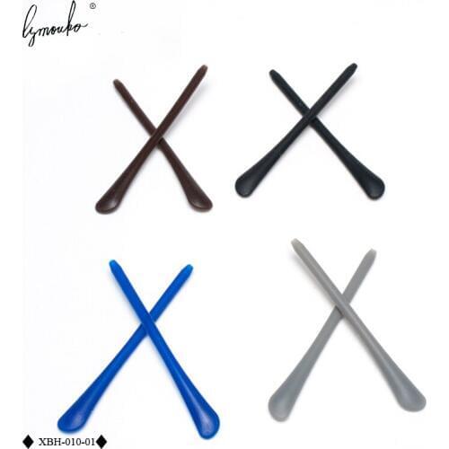 Lymouko Circular Thin Needle Holes Glasses Foot Cover Eyeglasses Anti-skid Sleeve Soft Silicone Prevent Allergies Ear Hooks