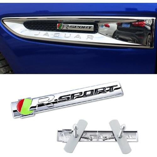 Car 3D Metal Sticker R-SPORT Emblem Badge Accessories For Jaguar XEL F-TYPE XFL F-PACE E-PACE I-PACE XF XJL XJR XJS XK XK8 XKR