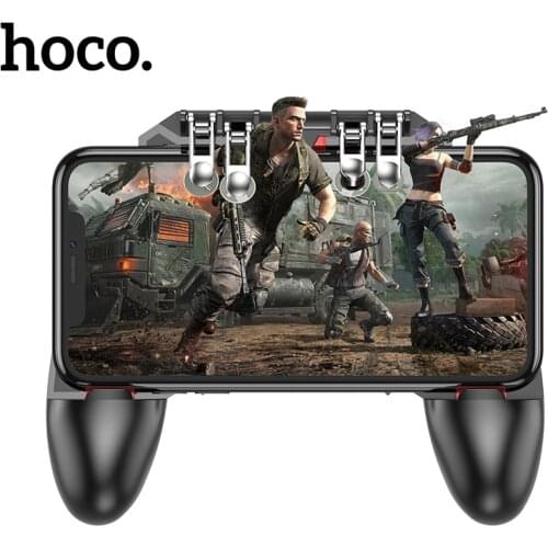 Hoco Hight Quality 6 Finger Mobile Game Controller Fire Key Button For iPhone Android L1 R1 Shooter Trigger Joysticks Game Pad