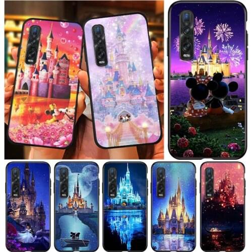Disney castle For OPPO Find X3 X2 Lite K5 K3 R17 R15 R9S F15 F11 F19 F9 F7 Neo Pro Soft Silicone Phone Case
