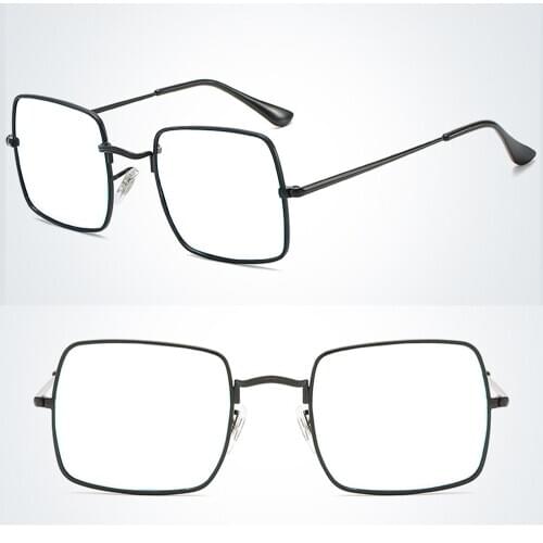 Oversized Square Frame Wide Face Retro Reading Glasses +0.75 +1 +1.25 +1.5 +1.75 +2 +2.25 +2.5 +2.75 +3 +3.25 +3.5 +3.75 +4 To+6