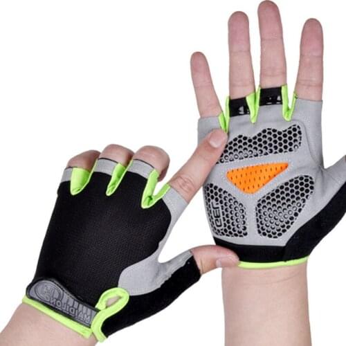 HOT Cycling Anti-slip Anti-sweat Men Women Half Finger Gloves Breathable Anti-shock Sports Gloves Bike Bicycle Glove
