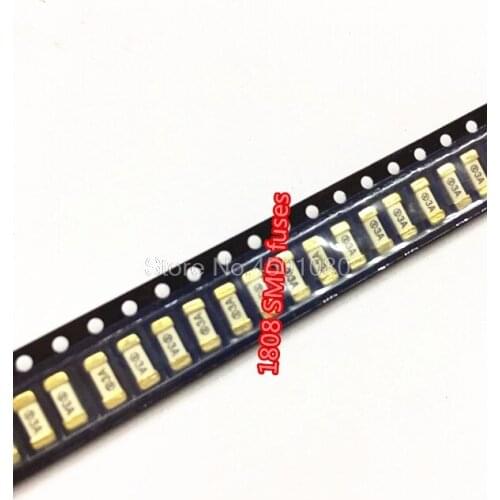 100PCS/LOT 1808 SMD fuses disposable fuse 0.25A/0.5A/0.75A/1A/1.5A/1.6A/2A/3A/3.15A/4A/5A/6.3A/7A/8A/10A/12A/15A